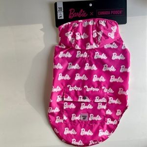 Canada Pooch Barbie Dog Rain coat 20” Dark pink Poncho